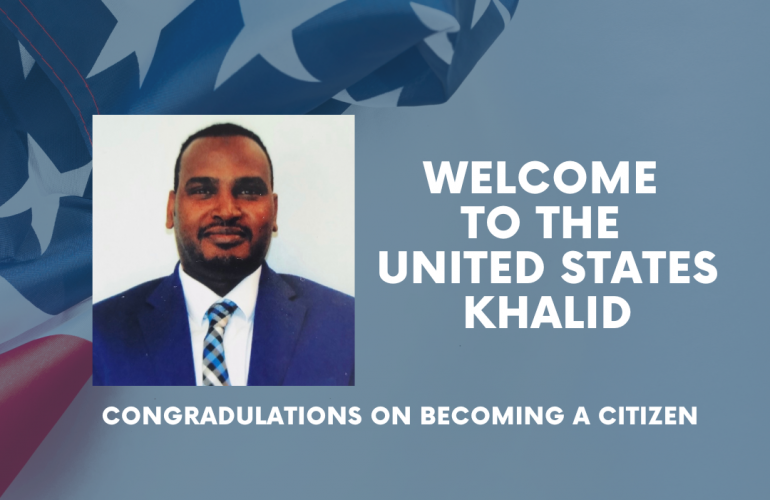 Khalid M Becomes a US Citizen